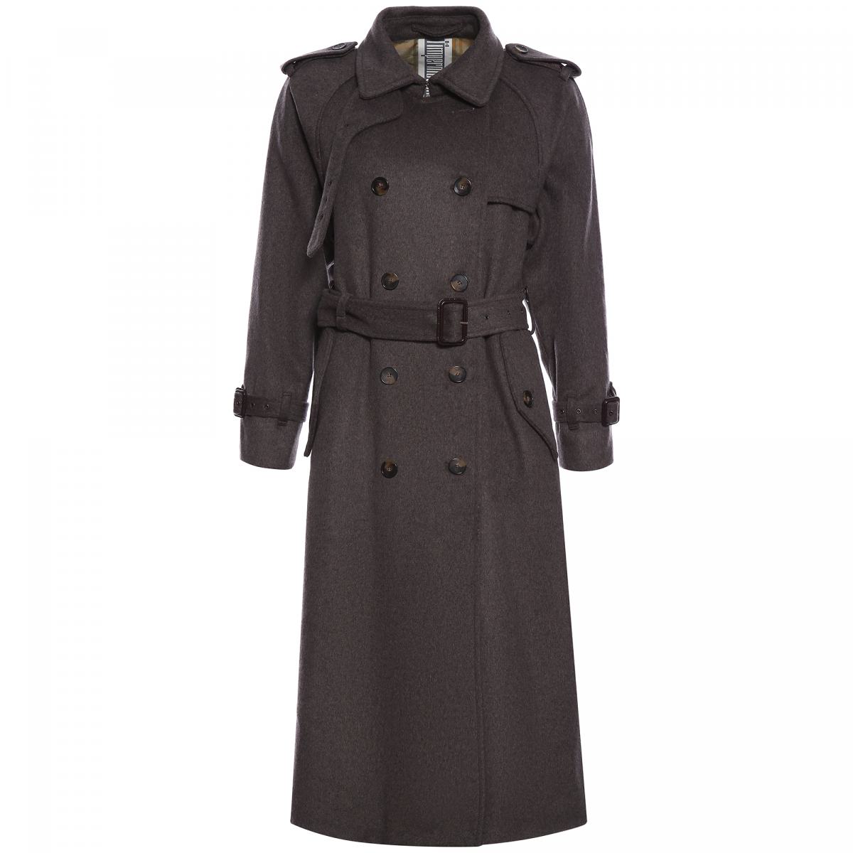 Пальто L&#039;Impermeabile серого цвета