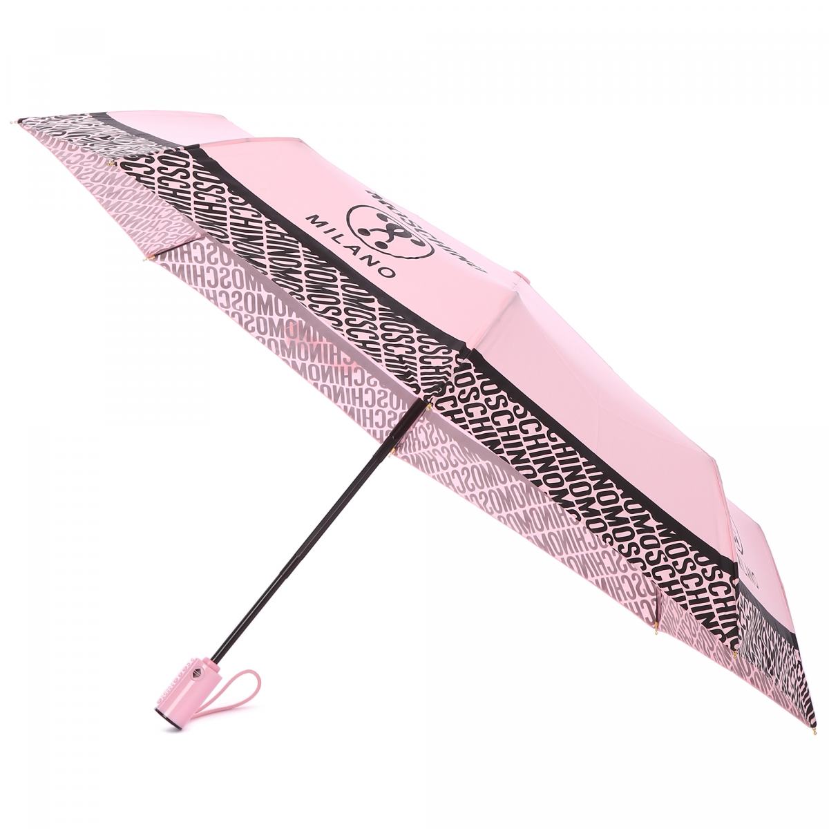 Зонт Moschino розового цвета
