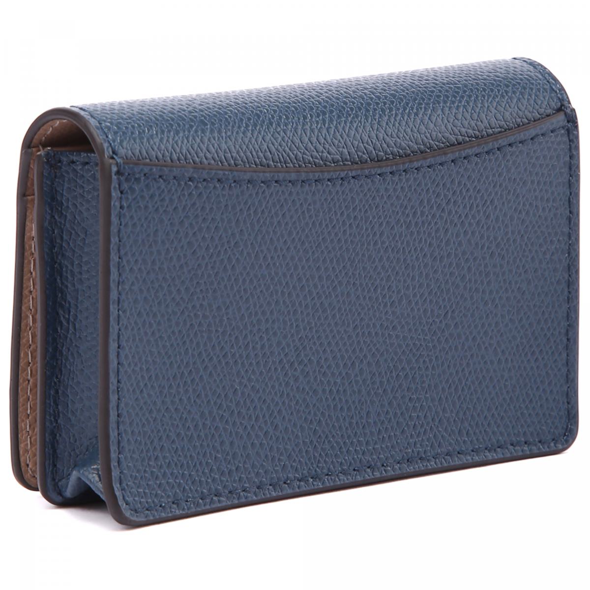 Кредитница FURLA 2072100 Leather BLU JAY+GREIGE int. купить в интернет ...