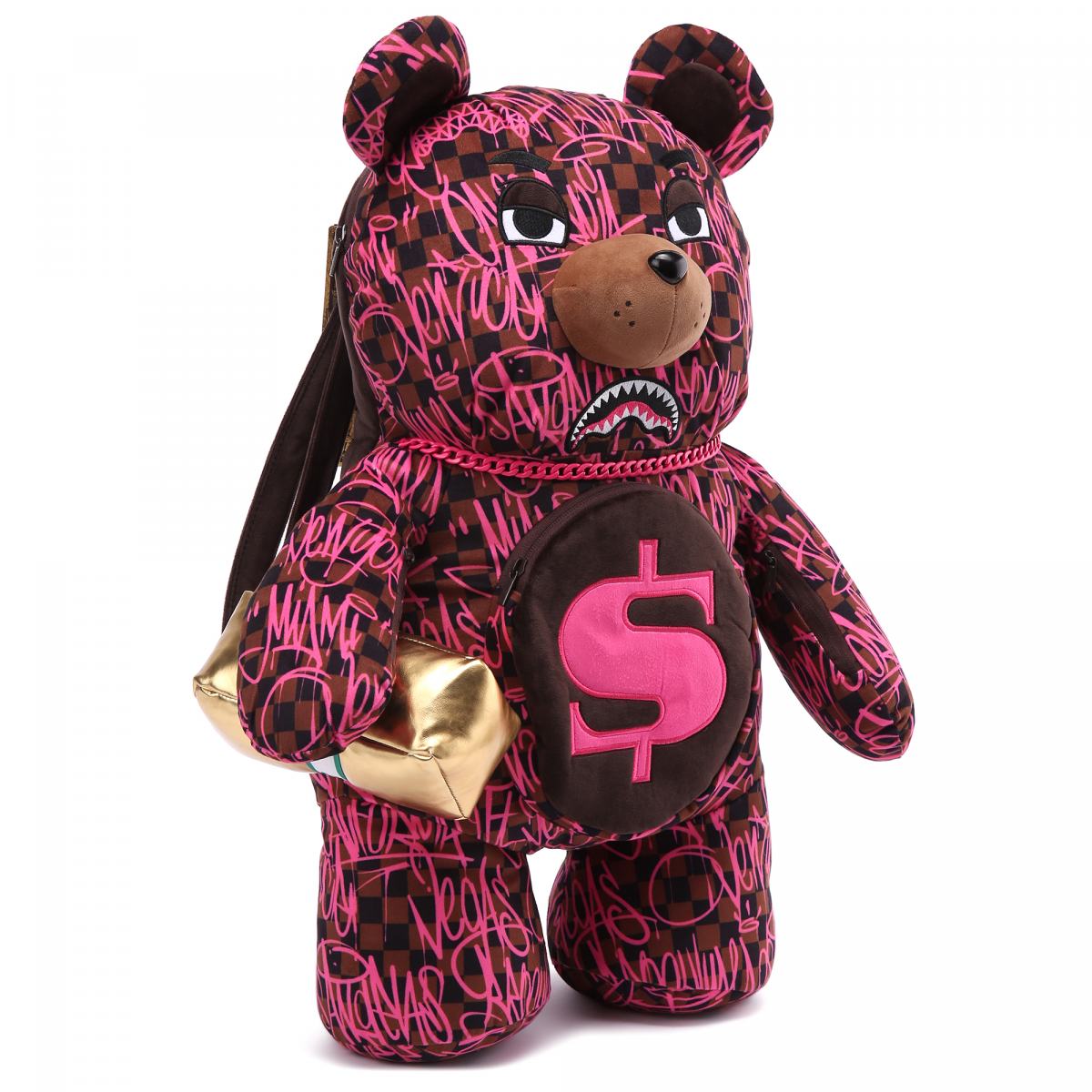 Рюкзак SPRAYGROUND Mystery bear eco mix rosso купить в интернетмагазине NO ONE