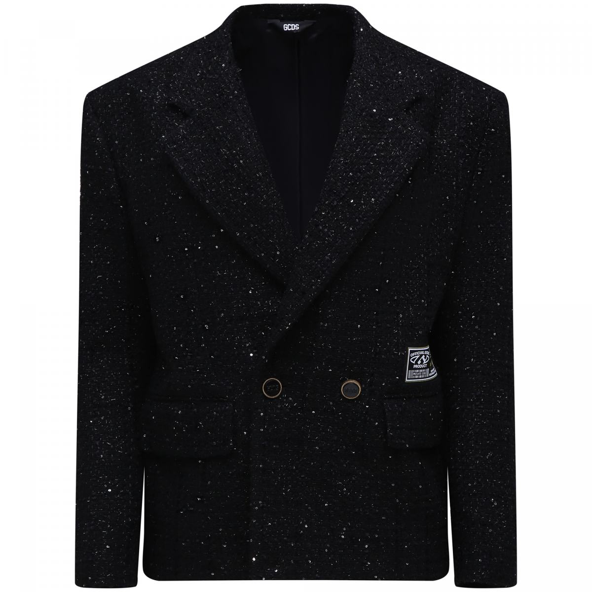 Жакет GCDS M21R544 tweed 02 black (1774687) купить в интернет-магазине NO  ONE