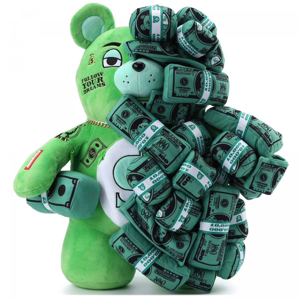 Рюкзак SPRAYGROUND B5046 tex money bear (1800994) купить в интернет-магазине  NO ONE