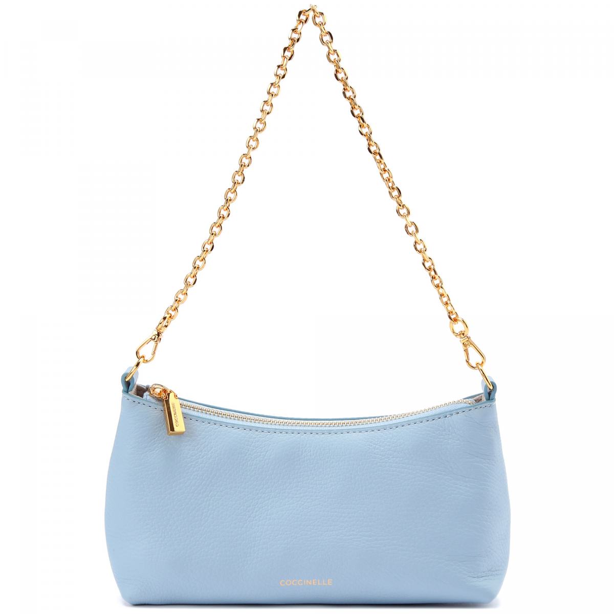 Coccinelle E5 QH0 55 01 01 grained leather B35 mist blue